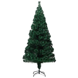 Sapin de Noël artificiel avec support vert 180 cm fibre optique 509576509576