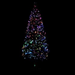 Sapin de Noël artificiel avec support vert 180 cm fibre optique 509576509576