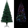 Sapin de Noël artificiel avec support vert 210 cm fibre optique 509577509577