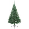 Sapin de Noël artificiel moitié avec support vert 180 cm PVC 509580509580