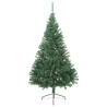 Sapin de Noël artificiel moitié avec support vert 210 cm PVC 509581509581