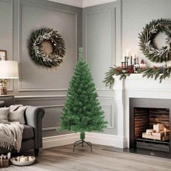 Arbre de Noël artificiel avec branches épaisses vert 150 cm PVC 509582509582