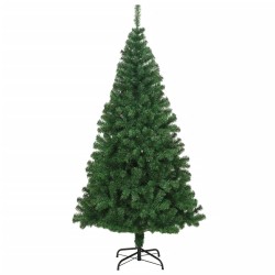 Arbre de Noël artificiel avec branches épaisses vert 210 cm PVC 509584509584