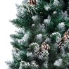 Sapin de Noël avec pommes de pin et neige blanche 180 cm 509589509589