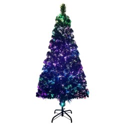Sapin de Noël artificiel avec support vert 120 cm fibre optique 509591509591