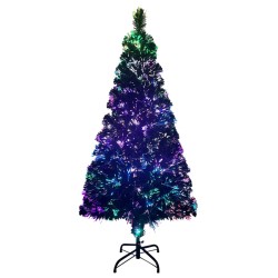 Sapin de Noël artificiel avec support vert 150 cm fibre optique 509593509593
