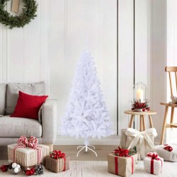 Arbre de Noël artificiel avec branches épaisses blanc 150cm PVC 509594509594