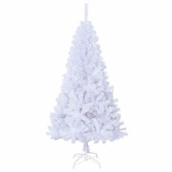 Arbre de Noël artificiel avec branches épaisses blanc 150cm PVC 509594509594