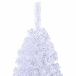 Arbre de Noël artificiel avec branches épaisses blanc 180cm PVC 509595509595