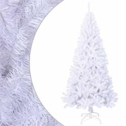 Arbre de Noël artificiel avec branches épaisses blanc 210cm PVC 509596509596