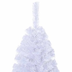 Arbre de Noël artificiel avec branches épaisses blanc 210cm PVC 509596509596