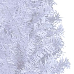 Arbre de Noël artificiel avec branches épaisses blanc 210cm PVC 509596509596