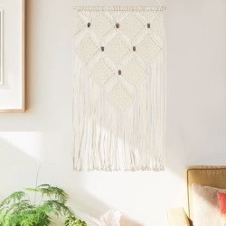 Cintre mural en macramé 40x80 cm Coton 509686509686