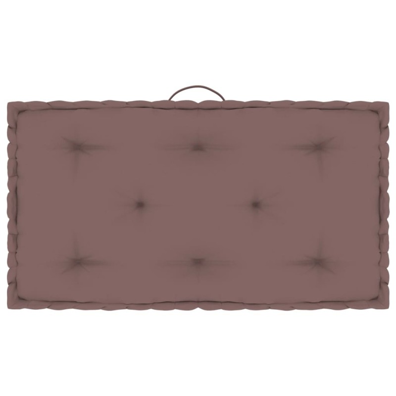 Coussin de plancher de palette Taupe 73x40x7 cm Coton 509687509687