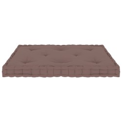 Coussin de plancher de palette Taupe 73x40x7 cm Coton 509687509687