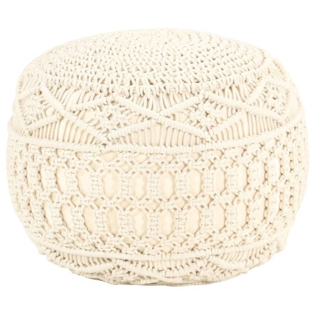 Pouf fait à la main en macramé 45x30 cm Coton 509688509688