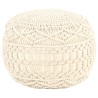 Pouf fait à la main en macramé 45x30 cm Coton 509688509688