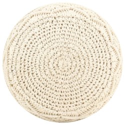 Pouf fait à la main en macramé 45x30 cm Coton 509688509688