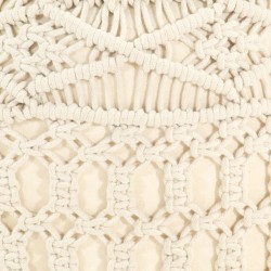 Pouf fait à la main en macramé 45x30 cm Coton 509688509688