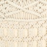 Pouf fait à la main en macramé 45x30 cm Coton 509688509688