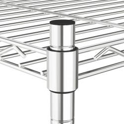 Étagère de rangement 5 niveaux 90x35x180 cm Chrome 250 kg 509705509705
