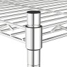Étagère de rangement 5 niveaux 90x35x180 cm Chrome 250 kg 509705509705