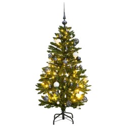 Sapin de Noël artificiel articulé 150 LED et boules 120 cm 509732509732