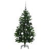 Sapin de Noël artificiel articulé 150 LED et boules 120 cm 509732509732