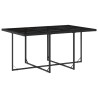 Ensemble à manger de jardin 11 pcs coussins noir résine tressée 509736509736
