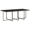 Ensemble à manger de jardin et coussins 9 pcs marron poly rotin 509738509738