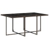 Ensemble à manger de jardin et coussins 7 pcs marron rotin 509758509758
