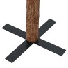 Sapin de Noël mince avec bois véritable et cônes vert 180cm PVC 509759509759