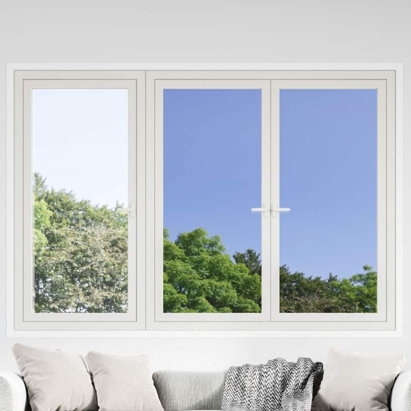 Films solaires 5 pcs effet réfléchissant statique argenté PVC 509760509760