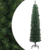 Sapin de Noël artificiel mince avec support vert 180 cm PVC 509762509762