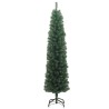 Sapin de Noël artificiel mince avec support vert 180 cm PVC 509762509762