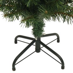 Sapin de Noël artificiel mince avec support vert 180 cm PVC 509762509762
