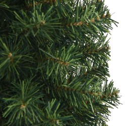 Sapin de Noël artificiel mince avec support vert 150 cm PVC 509763509763