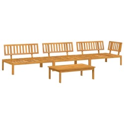 Salon palette de jardin 4 pcs bois d'acacia massif 509766509766