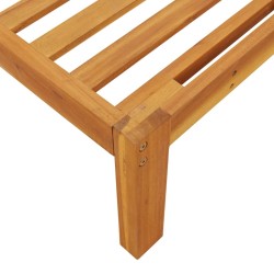 Canapés centraux palette de jardin et coussins 2pcs bois acacia 509768509768