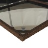 Ensemble à manger de jardin et coussins 11 pcs marron rotin 509795509795