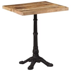Table de bistro 60x60x77 cm Bois de manguier brut  509801509801