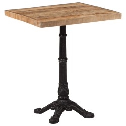 Table de bistro 60x60x77 cm Bois de manguier brut  509801509801