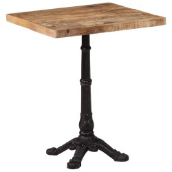 Table de bistro 60x60x77 cm Bois de manguier brut  509801509801