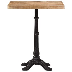 Table de bistro 60x60x77 cm Bois de manguier brut  509801509801