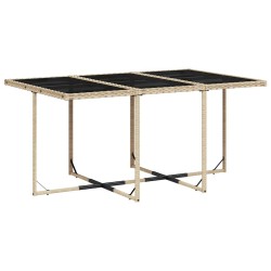 Ensemble à manger de jardin et coussins 11 pcs mélange beige 509811509811