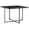 Ensemble à manger de jardin et coussins 9 pcs marron poly rotin 509836509836