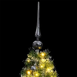 Sapin de Noël artificiel 150 LED&boules&neige floquée 150 cm 509839509839