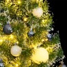 Sapin de Noël artificiel 150 LED&boules&neige floquée 150 cm 509839509839