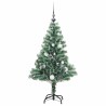 Sapin de Noël artificiel 150 LED&boules&neige floquée 150 cm 509839509839