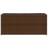 Jardinières avec 2 pots 2 pcs marron 90x20x40 cm résine tressée 509841509841